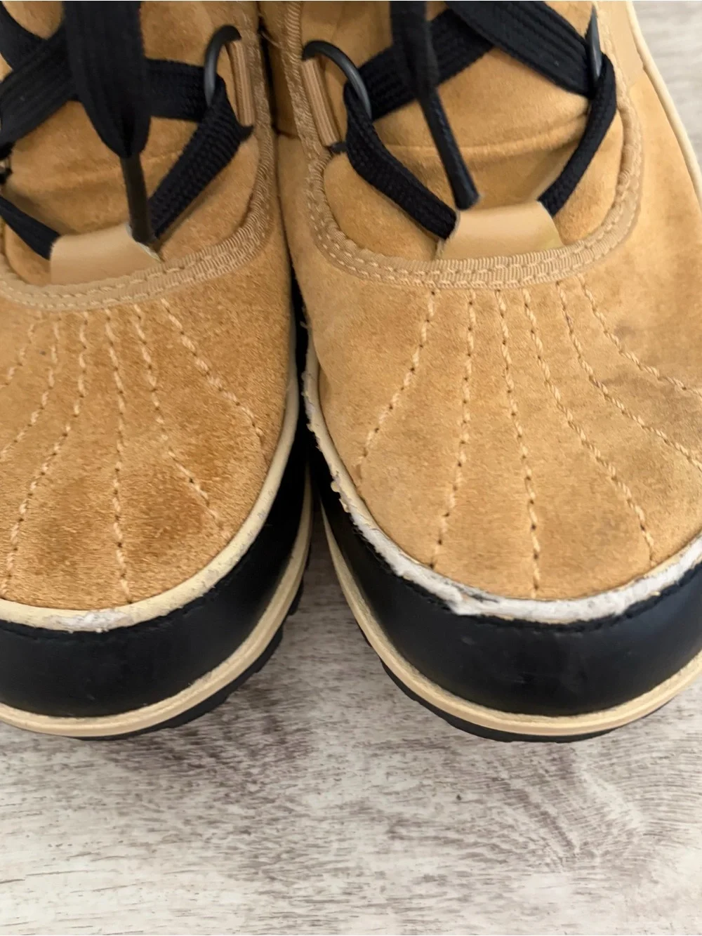 Sorel Tivoli II Snow Boot Waterproof Winter Women's 7 Tan Fut Lined Flaw